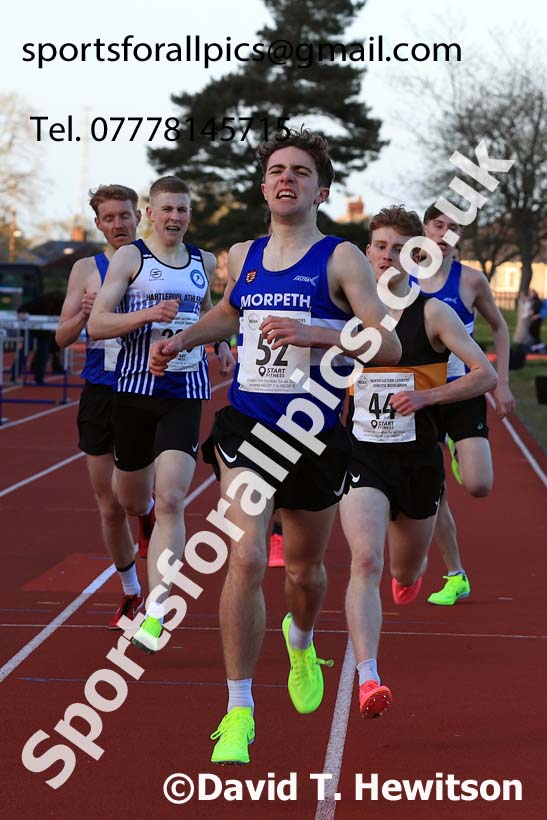 1500 metres, 2024 NEGP 1, Monkton Stadium, Jarrow. Photo: David T. Hewitson/Sports for All Pics